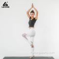 Leggings de pantalons de yoga en maille sportive personnalisés pour femmes